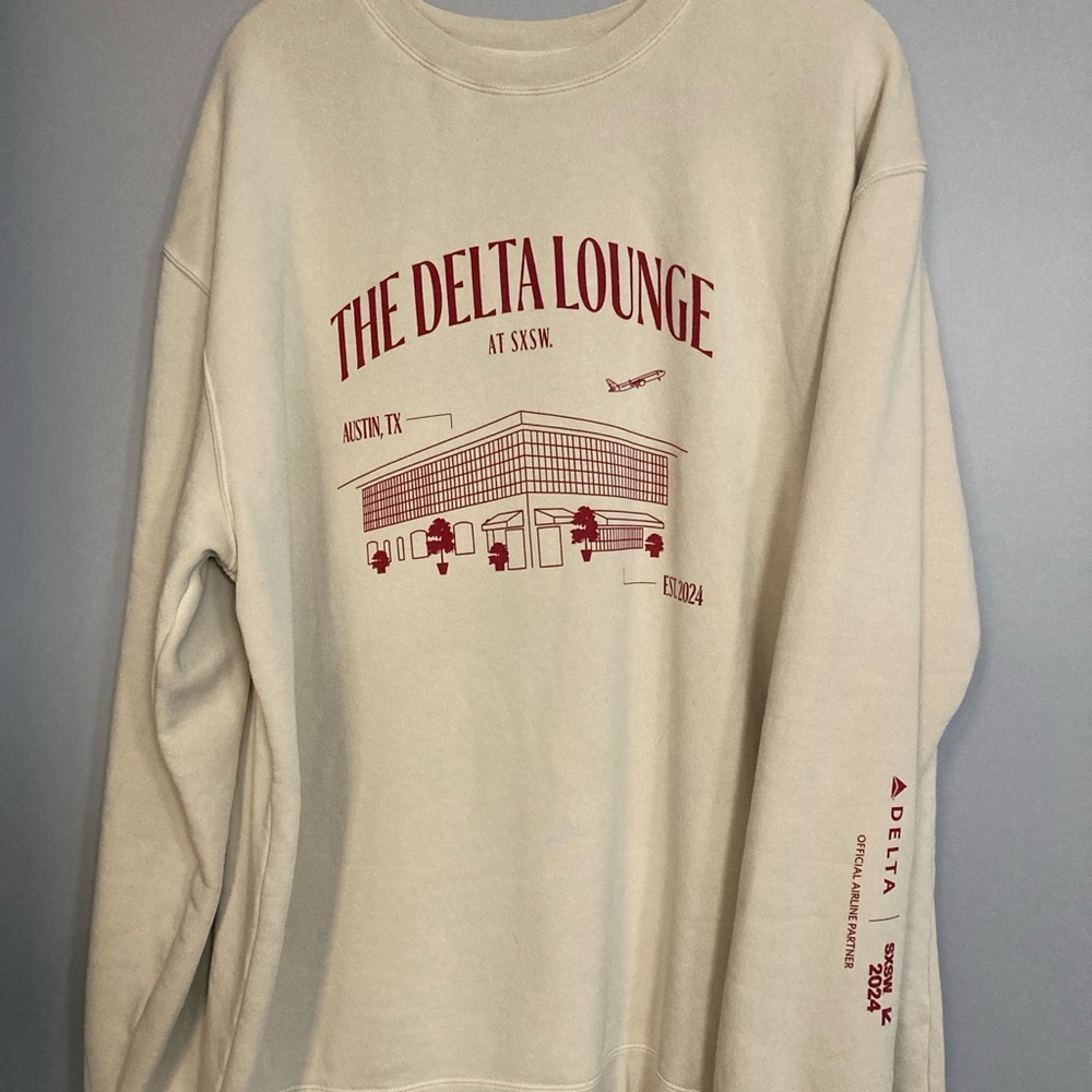 SXSW Collectable Cream Delta Lounge Sweatshirt